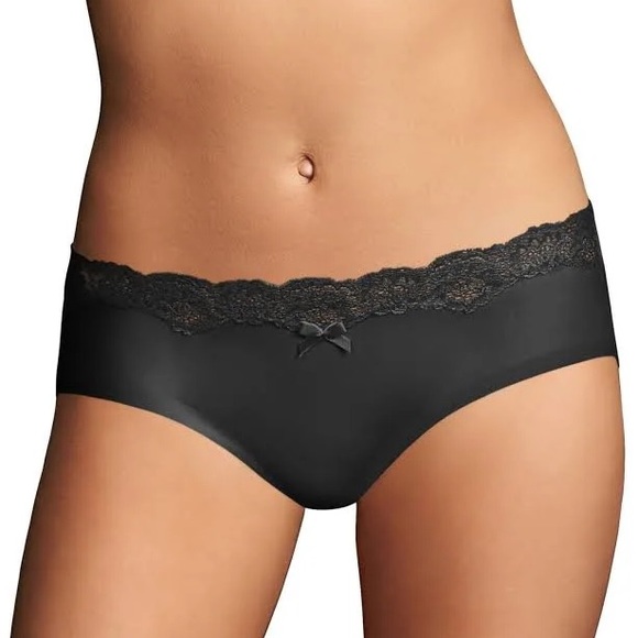 NWT Maidenform Women's Comfort Devotion Hipster Panty Navy Seamless 100% Cotton - Picture 3 of 6